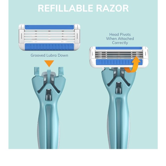 🆕 BIC EasyRinse Razor with Cartridges - Picture 2 of 6